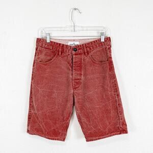 Stone Island Men's Type RE Jean Shorts Red size 29W